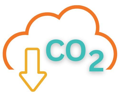 carbon reduction icon image